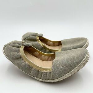 Yosi Samra Liv Platino Glitter Foldable Flats